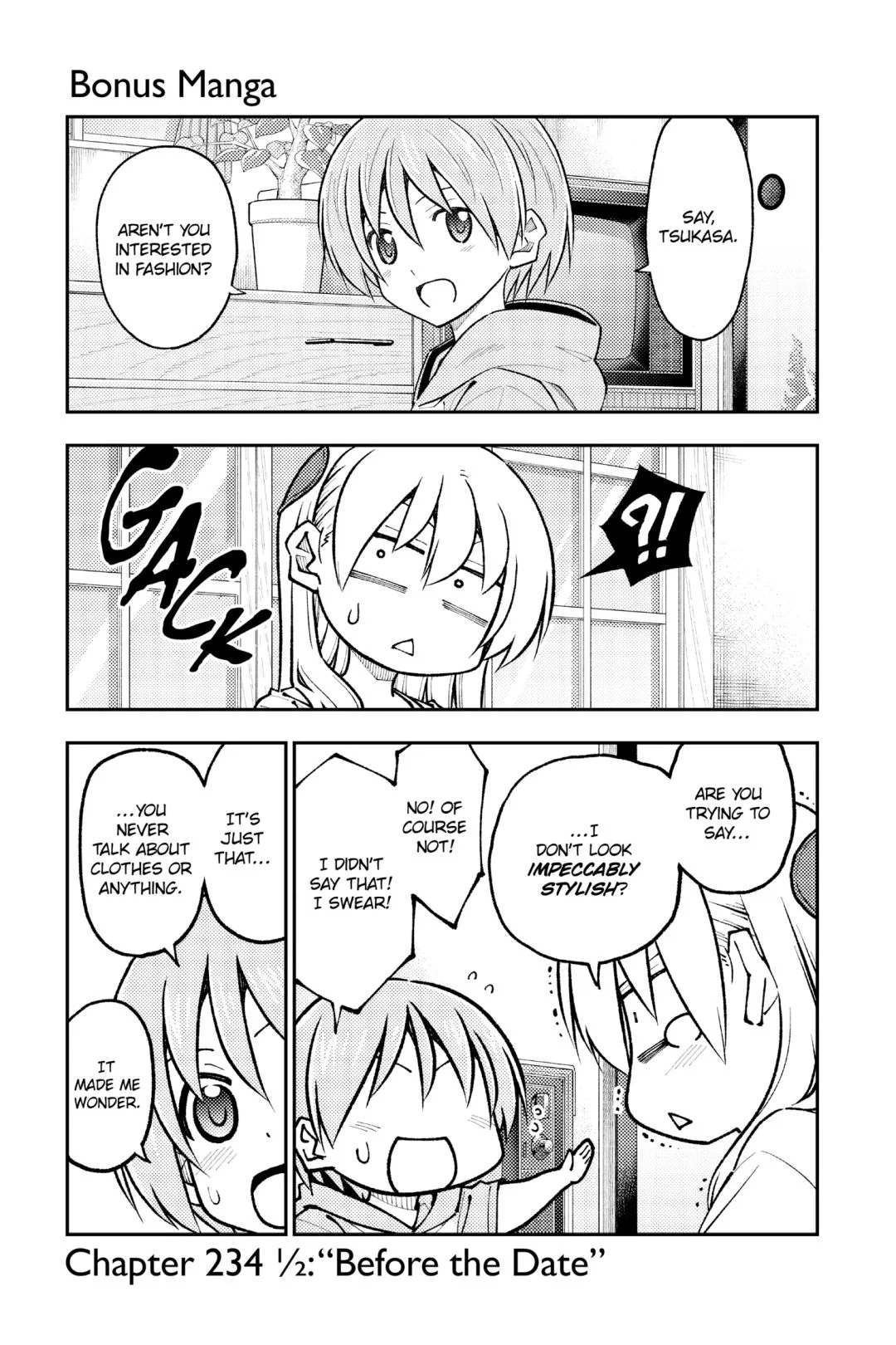 Tonikaku Kawaii chapter 239.5 page 1