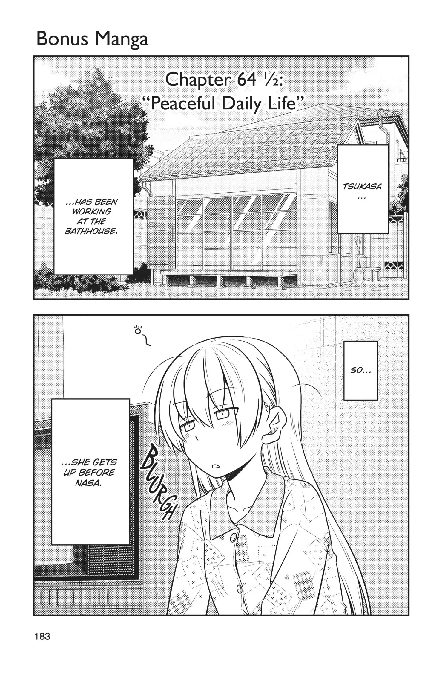 Tonikaku Kawaii chapter 69.5 page 1