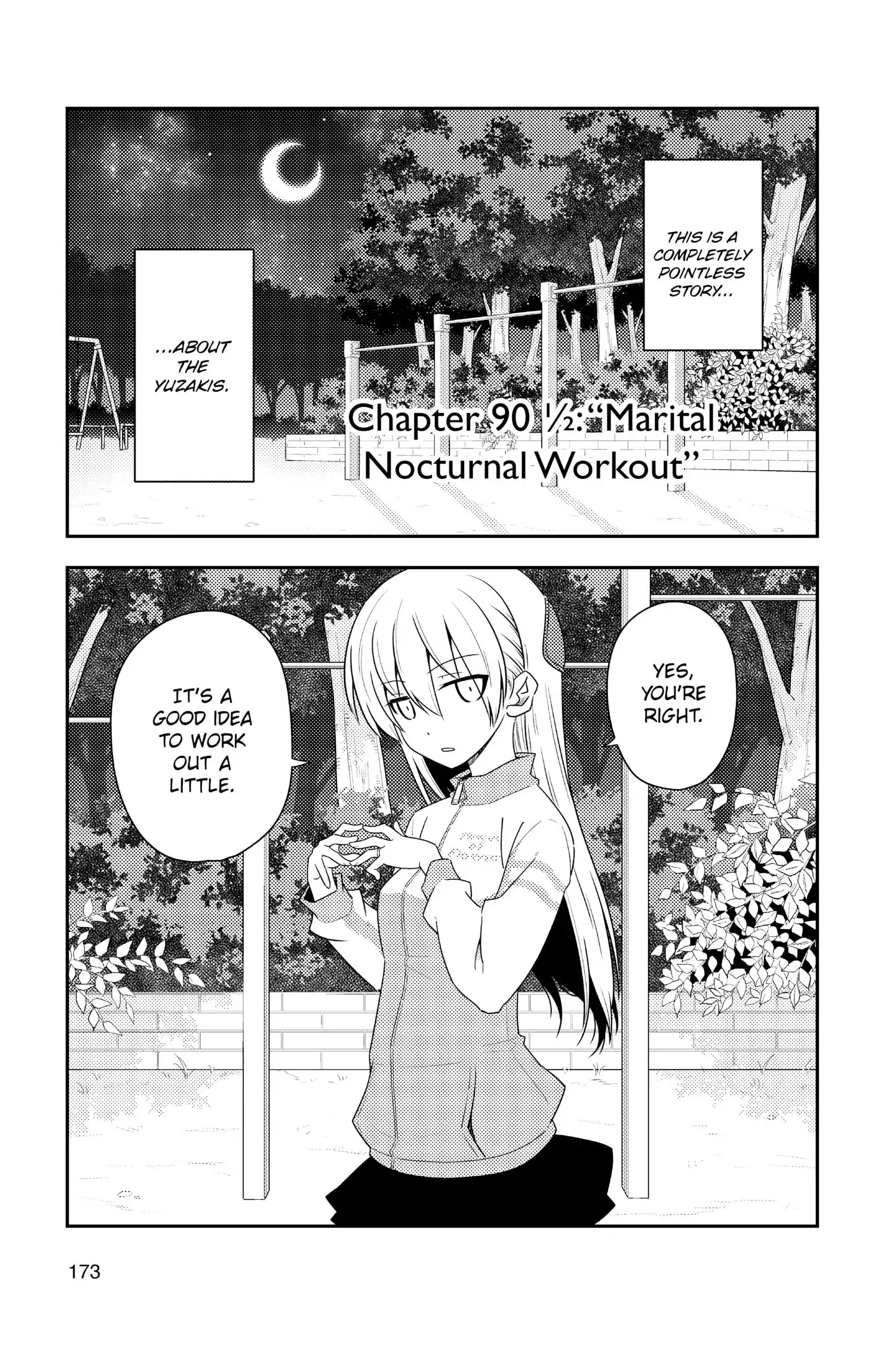 Tonikaku Kawaii chapter 99.5 page 1