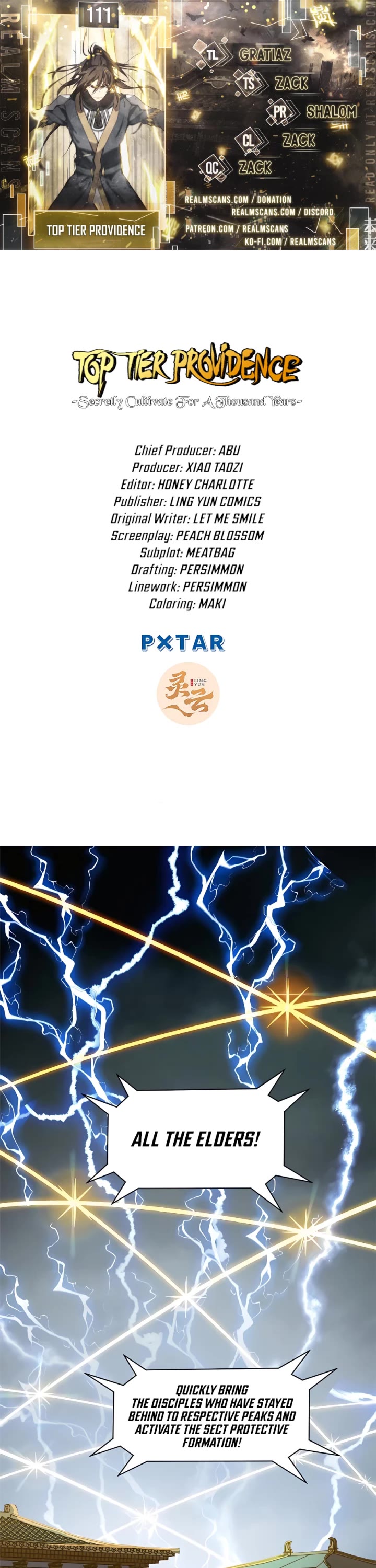 Top Tier Providence: Secretly Cultivate for a Thousand Years chapter 111 page 1