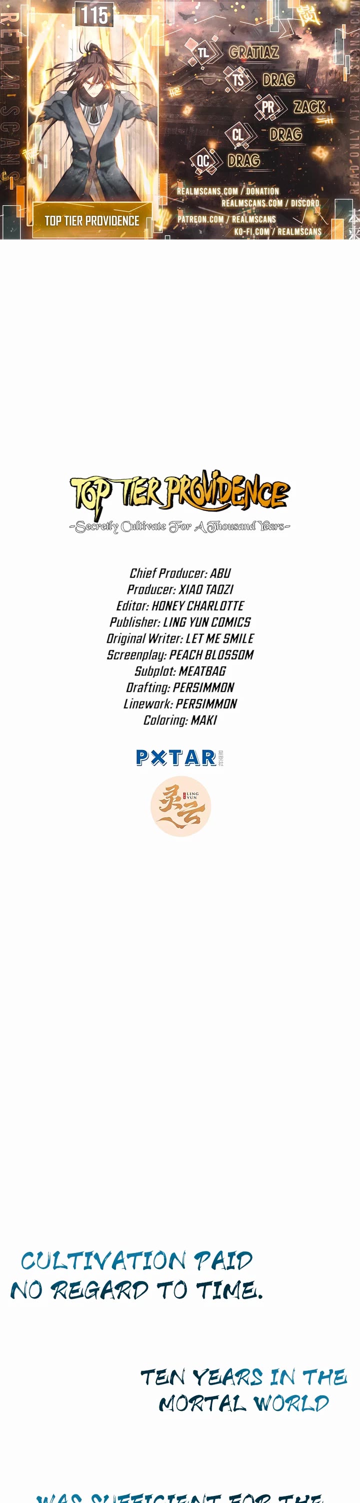 Top Tier Providence: Secretly Cultivate for a Thousand Years chapter 115 page 1