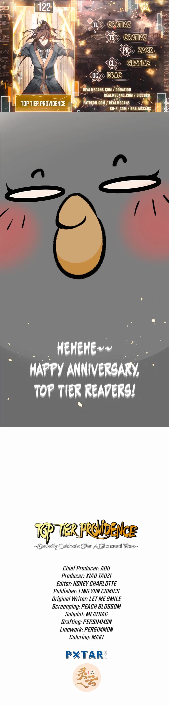Top Tier Providence: Secretly Cultivate for a Thousand Years chapter 122 page 1