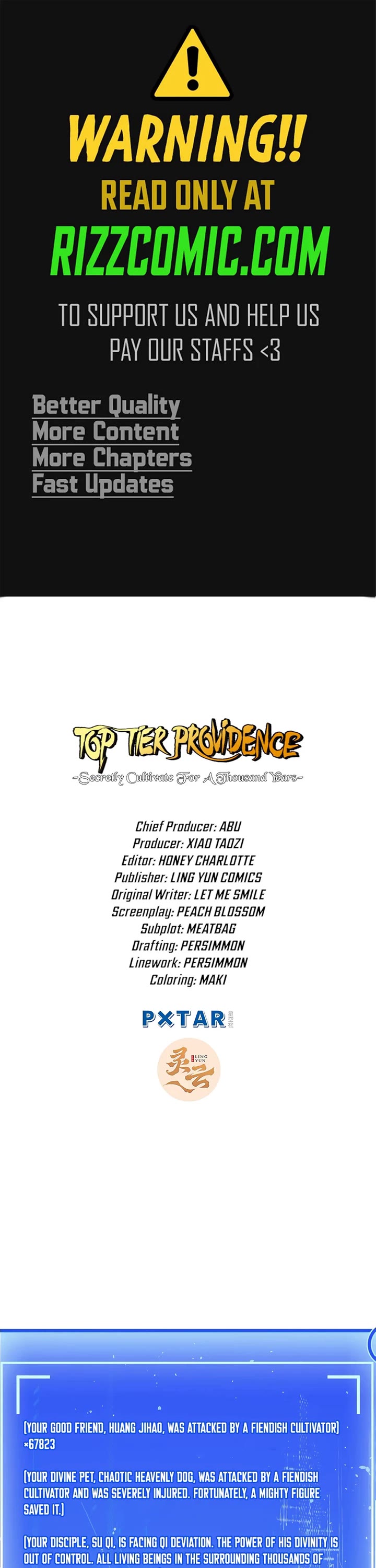 Top Tier Providence: Secretly Cultivate for a Thousand Years chapter 141 page 1