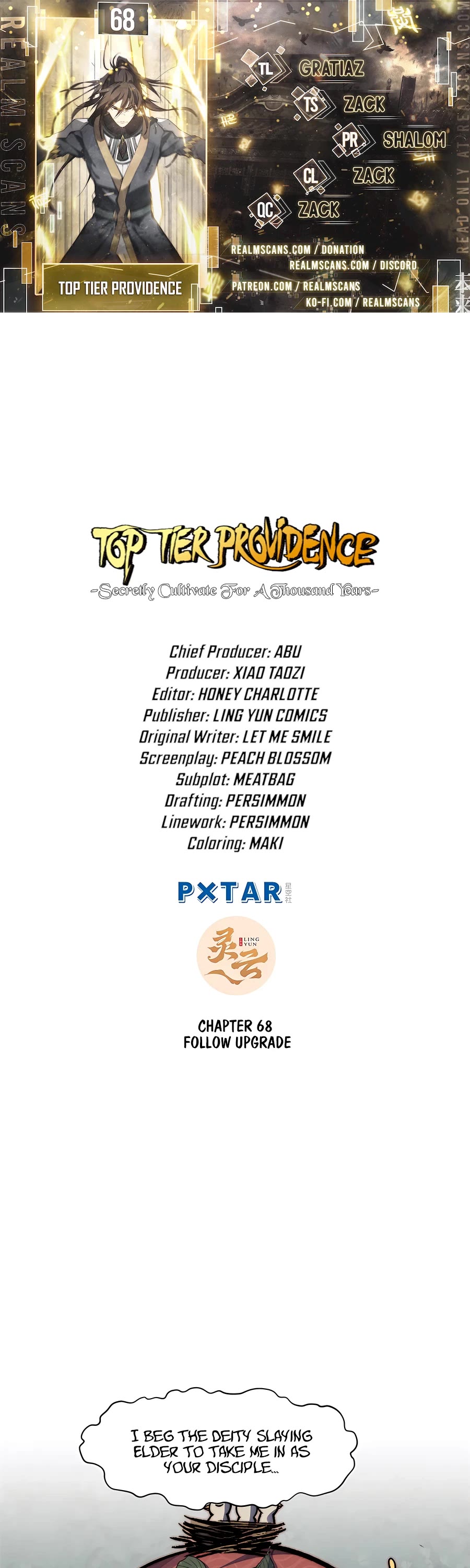 Top Tier Providence: Secretly Cultivate for a Thousand Years chapter 68 page 1