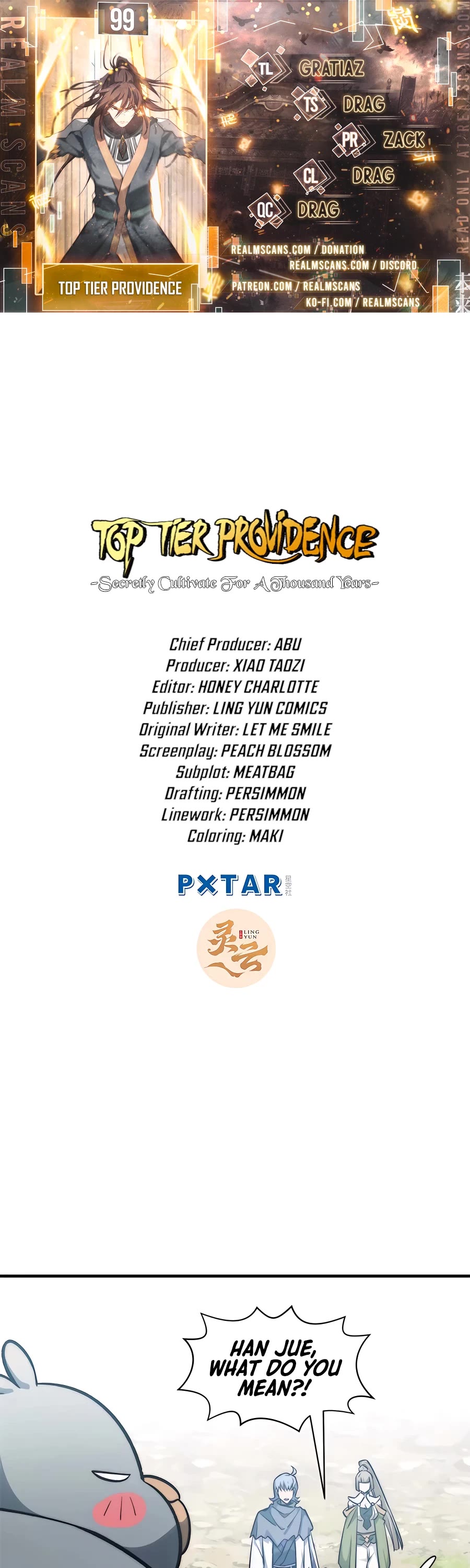 Top Tier Providence: Secretly Cultivate for a Thousand Years chapter 99 page 1