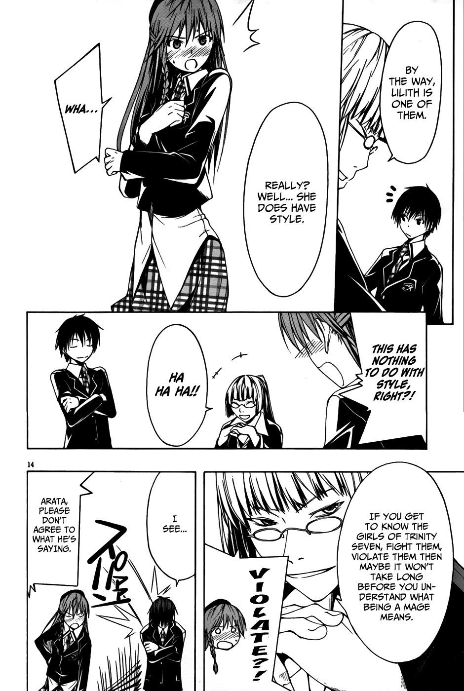 Trinity Seven: 7-Nin no Mahoutsukai chapter 1 page 15