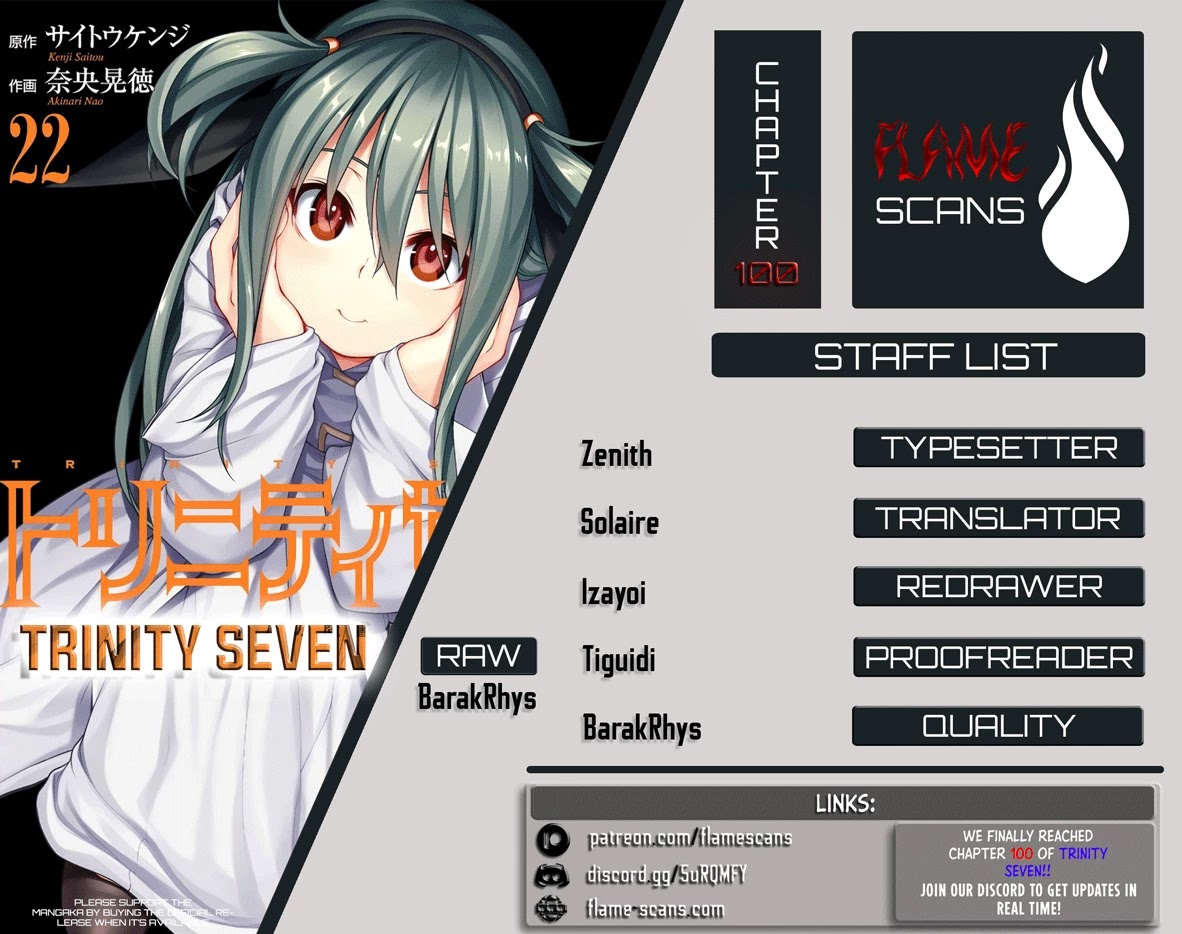Trinity Seven: 7-Nin no Mahoutsukai chapter 100 page 1