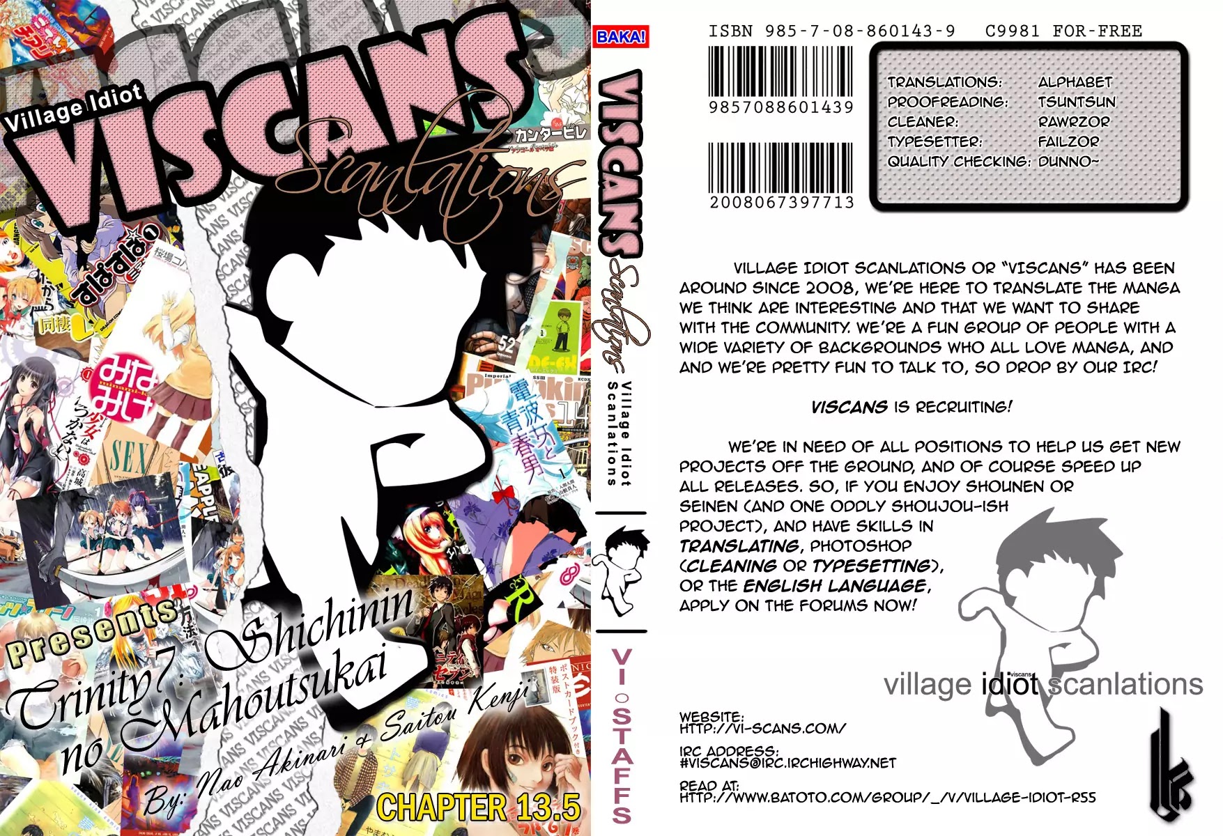 Trinity Seven: 7-Nin no Mahoutsukai chapter 12.5 page 1