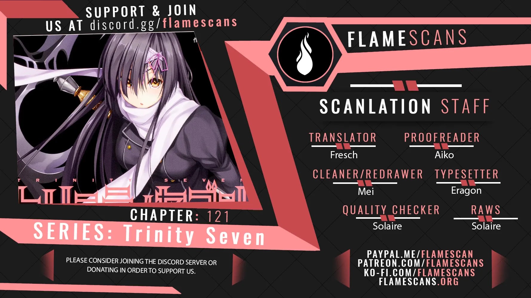 Trinity Seven: 7-Nin no Mahoutsukai chapter 121 page 1