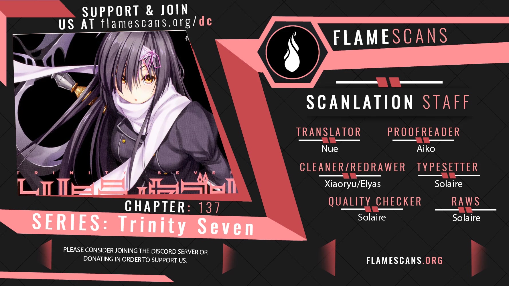 Trinity Seven: 7-Nin no Mahoutsukai chapter 137 page 1