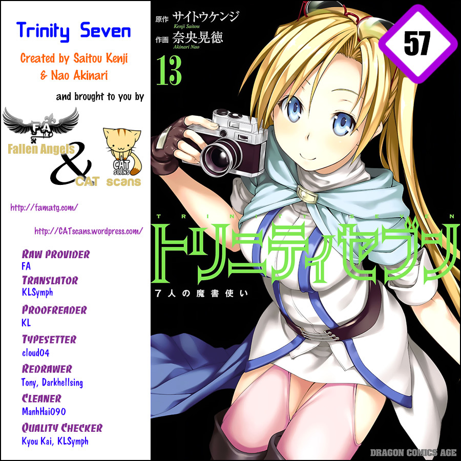 Trinity Seven: 7-Nin no Mahoutsukai chapter 57 page 1