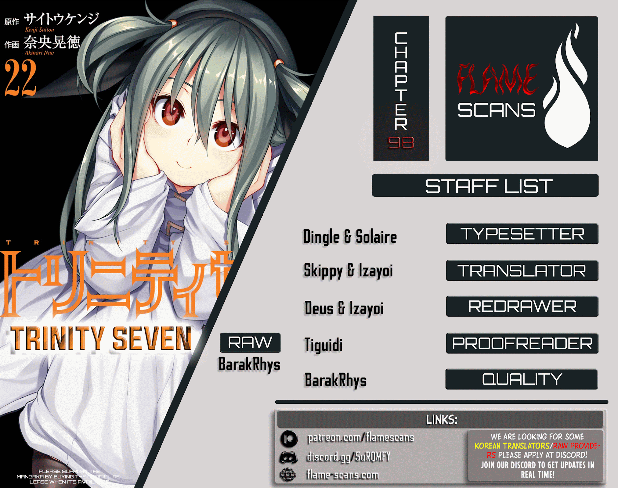 Trinity Seven: 7-Nin no Mahoutsukai chapter 98 page 1