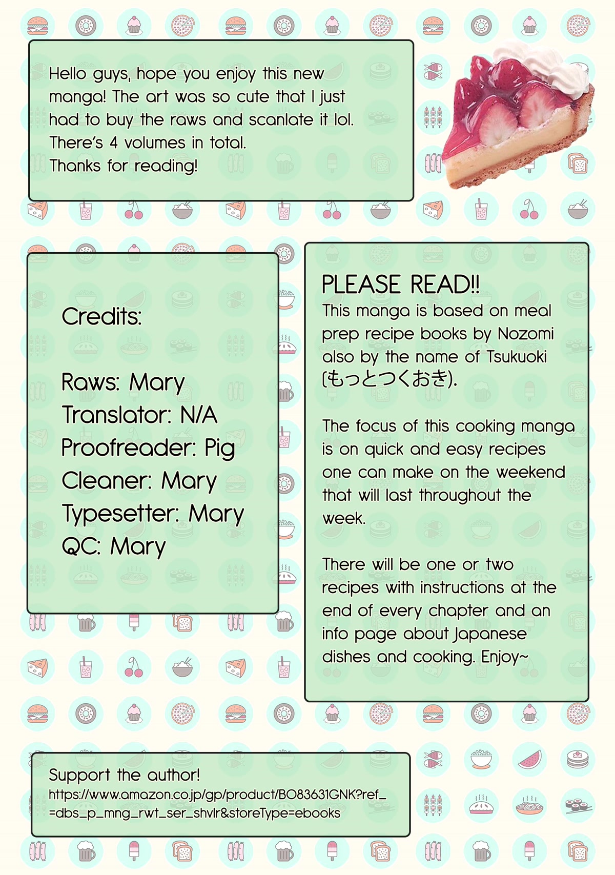 Tsukuoki Life: Weekend Meal Prep Recipes! chapter 1 page 1