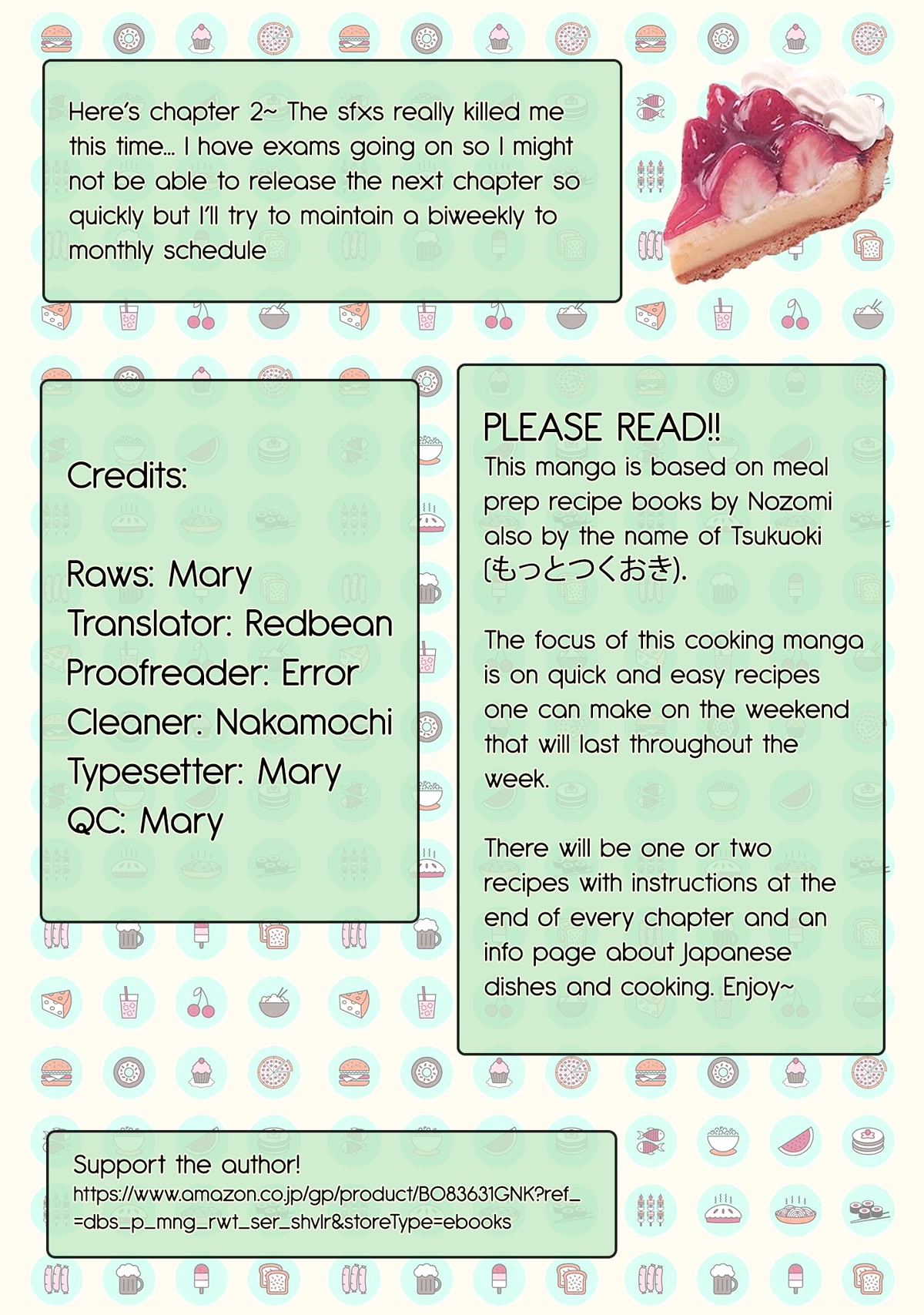 Tsukuoki Life: Weekend Meal Prep Recipes! chapter 2 page 1