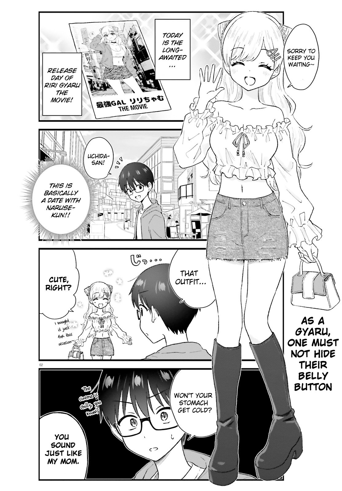 Uchida-san wa Zettai ni Gyaru Janai! chapter 4 page 2