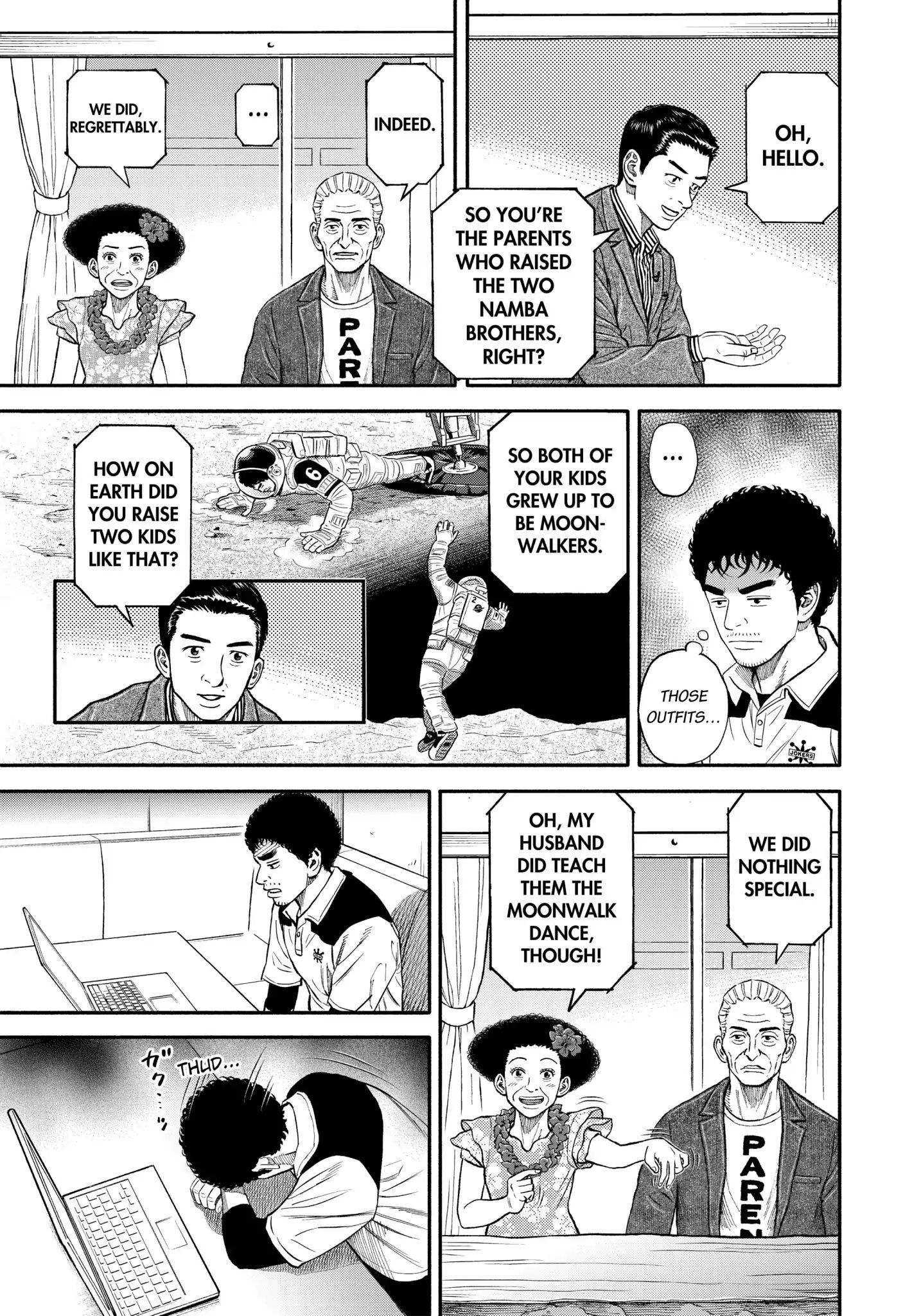 Uchuu Kyoudai chapter 343 page 16