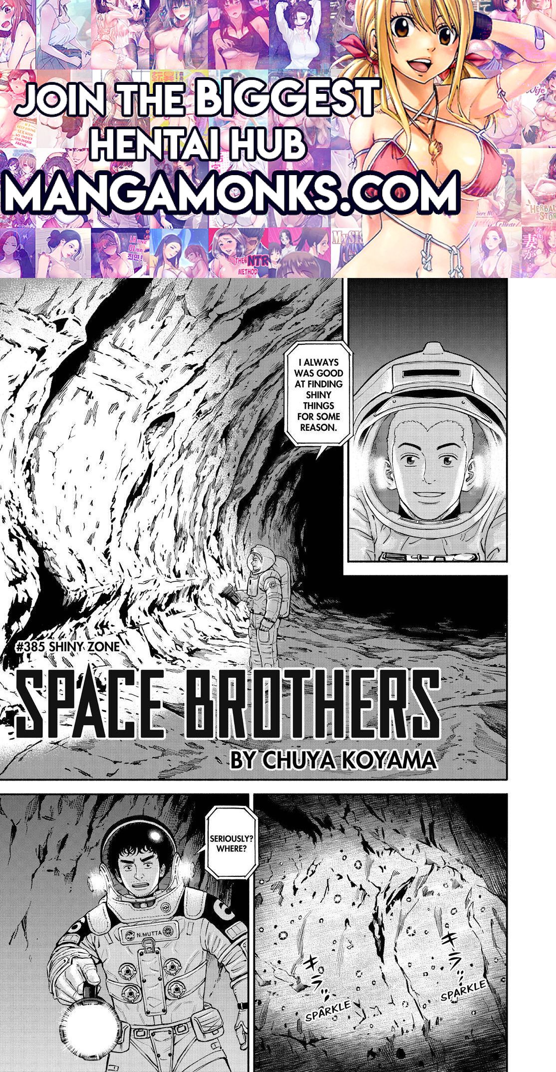 Uchuu Kyoudai chapter 385 page 1