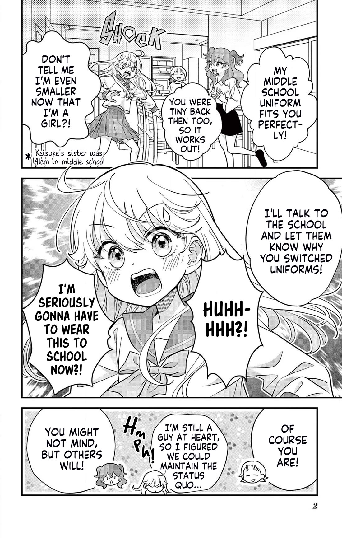 Uesugi-kun Wants to Quit Being a Girl chapter 3 page 2