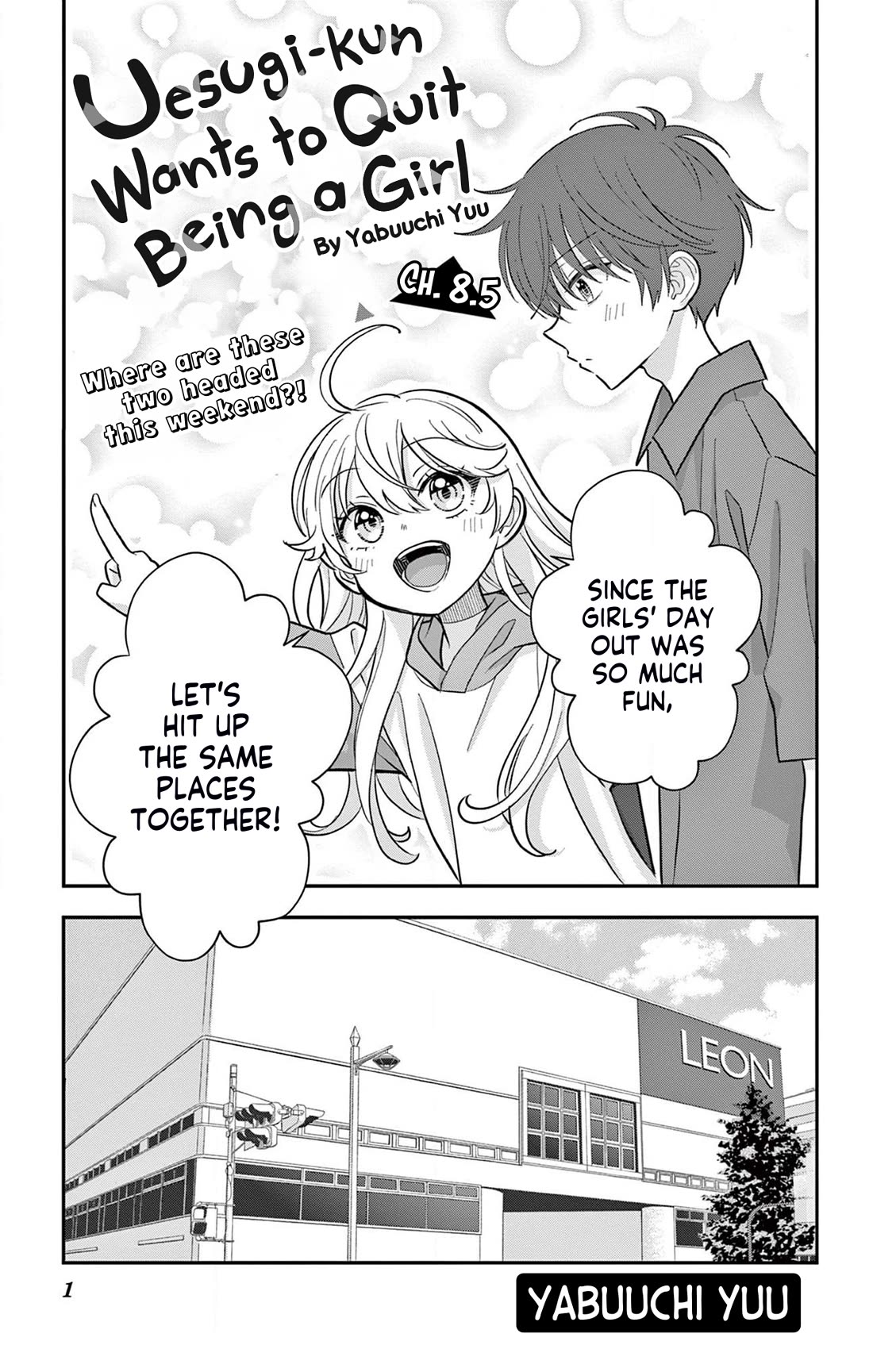 Uesugi-kun Wants to Quit Being a Girl chapter 8.5 page 1