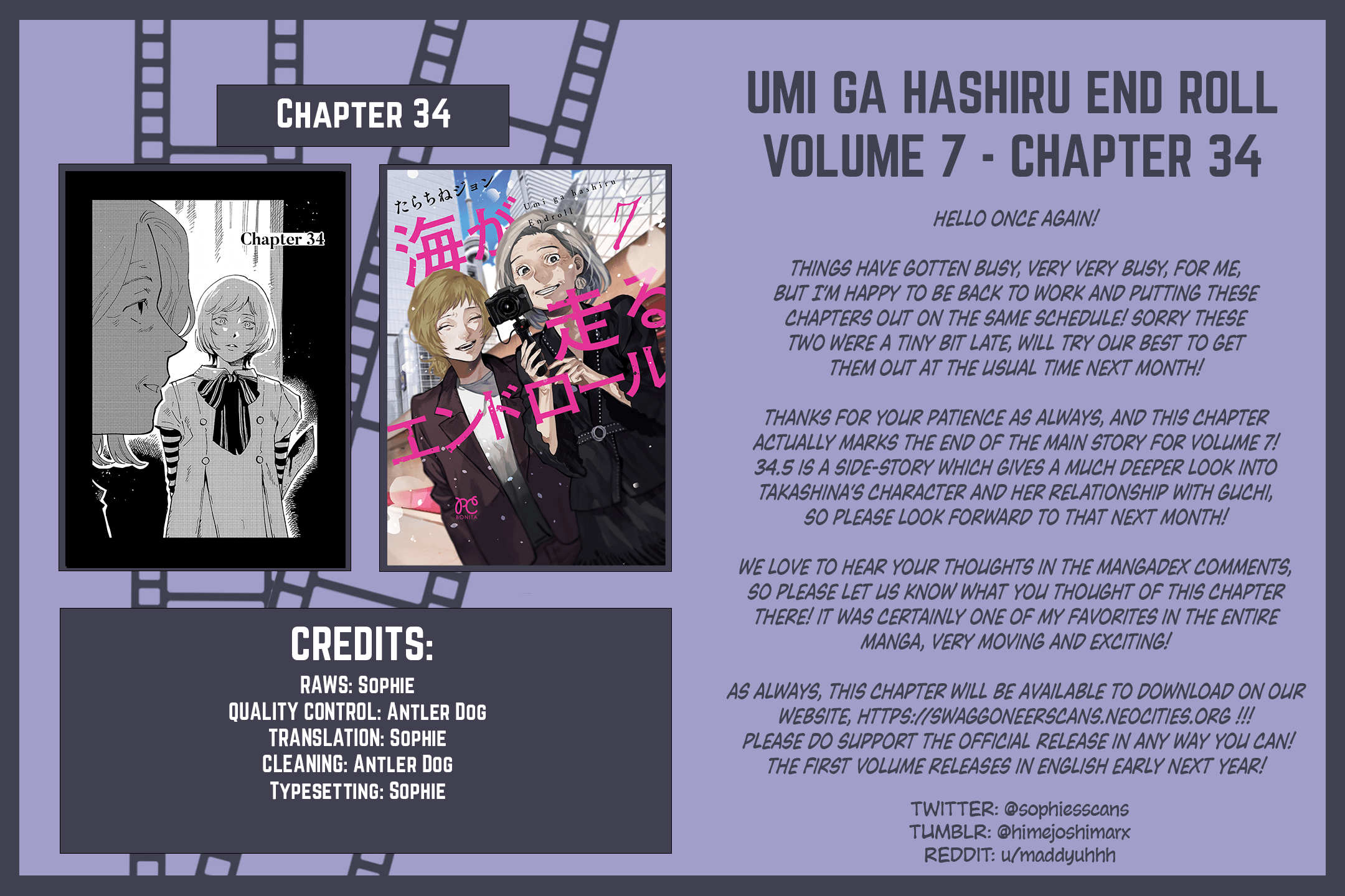 Umi ga Hashiru End Roll chapter 34 page 33
