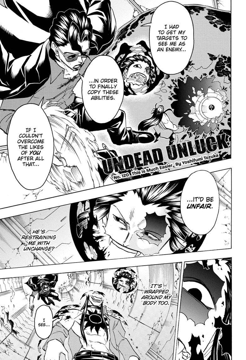 Undead Unluck chapter 120 page 1