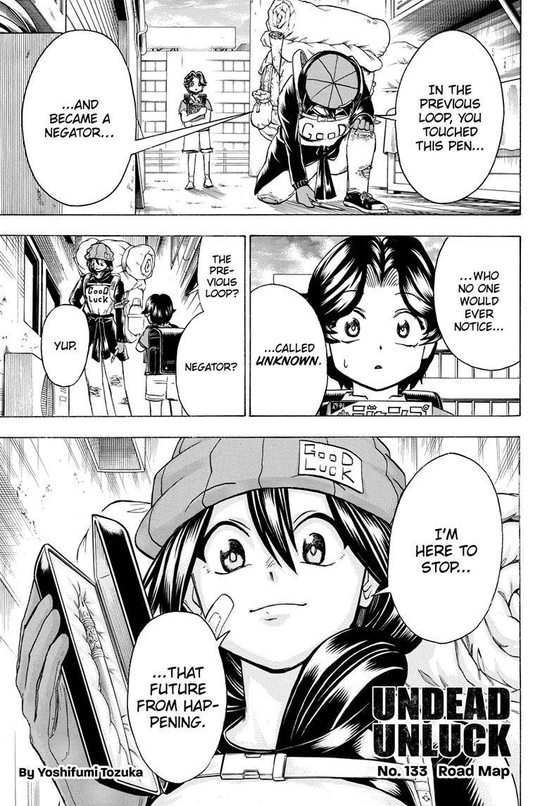 Undead Unluck chapter 133 page 1