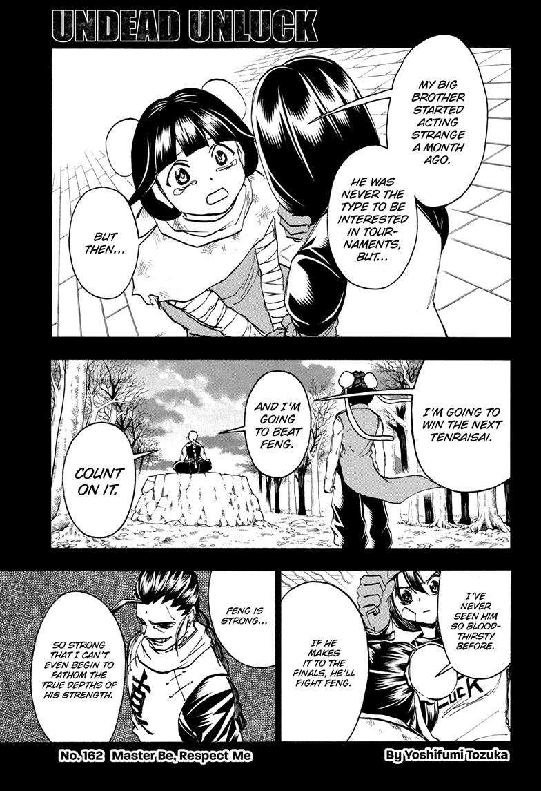 Undead Unluck chapter 162 page 1