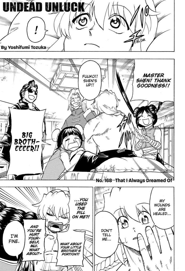 Undead Unluck chapter 168 page 1