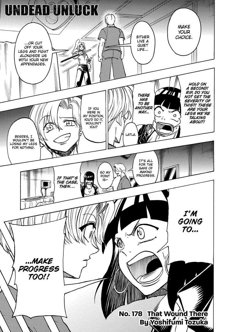 Undead Unluck chapter 178 page 1