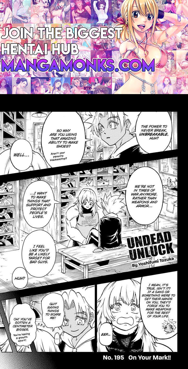 Undead Unluck chapter 195 page 1