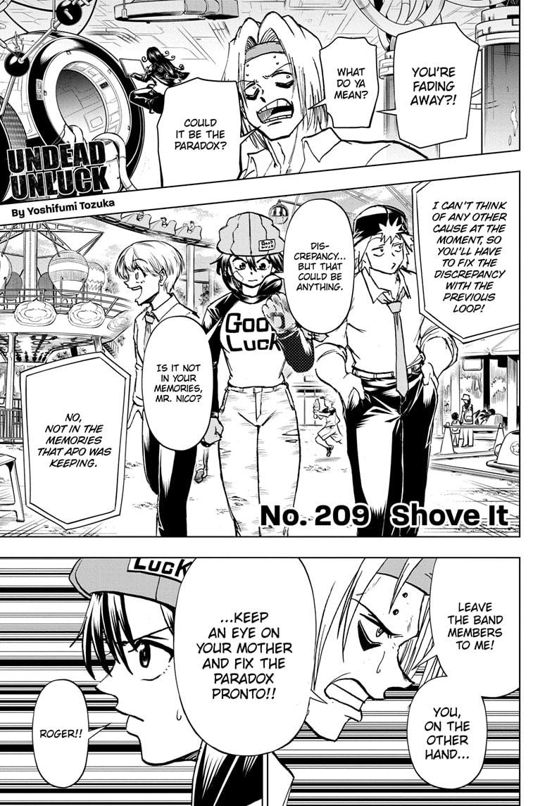 Undead Unluck chapter 209 page 1