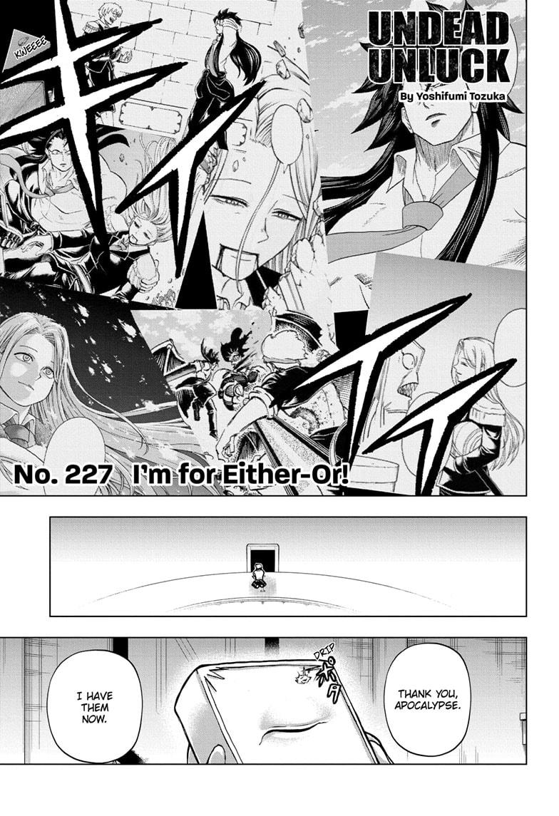 Undead Unluck chapter 227 page 1