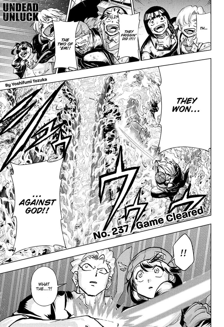 Undead Unluck chapter 237 page 1