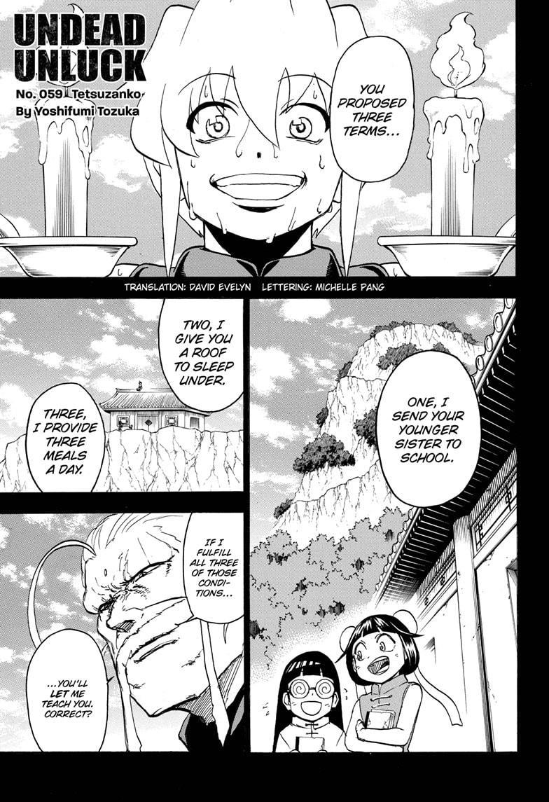 Undead Unluck chapter 59 page 1