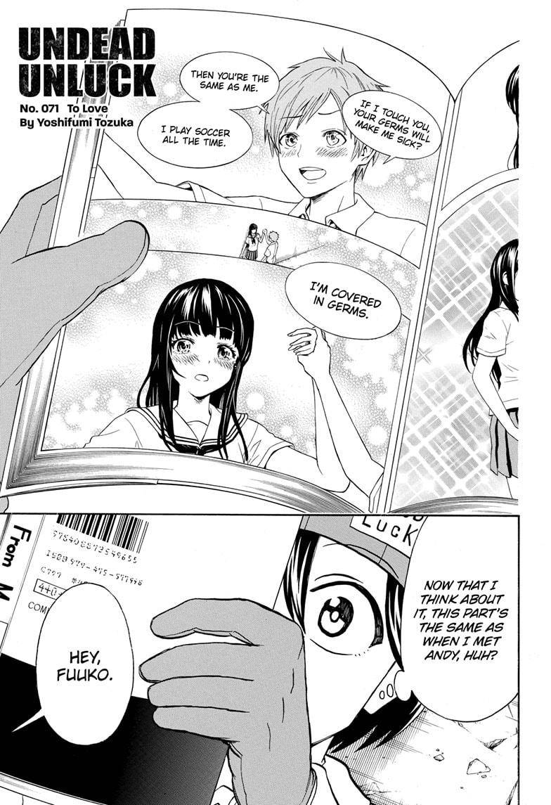 Undead Unluck chapter 71 page 1