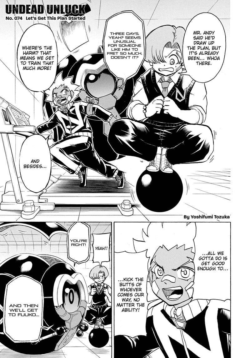 Undead Unluck chapter 74 page 1