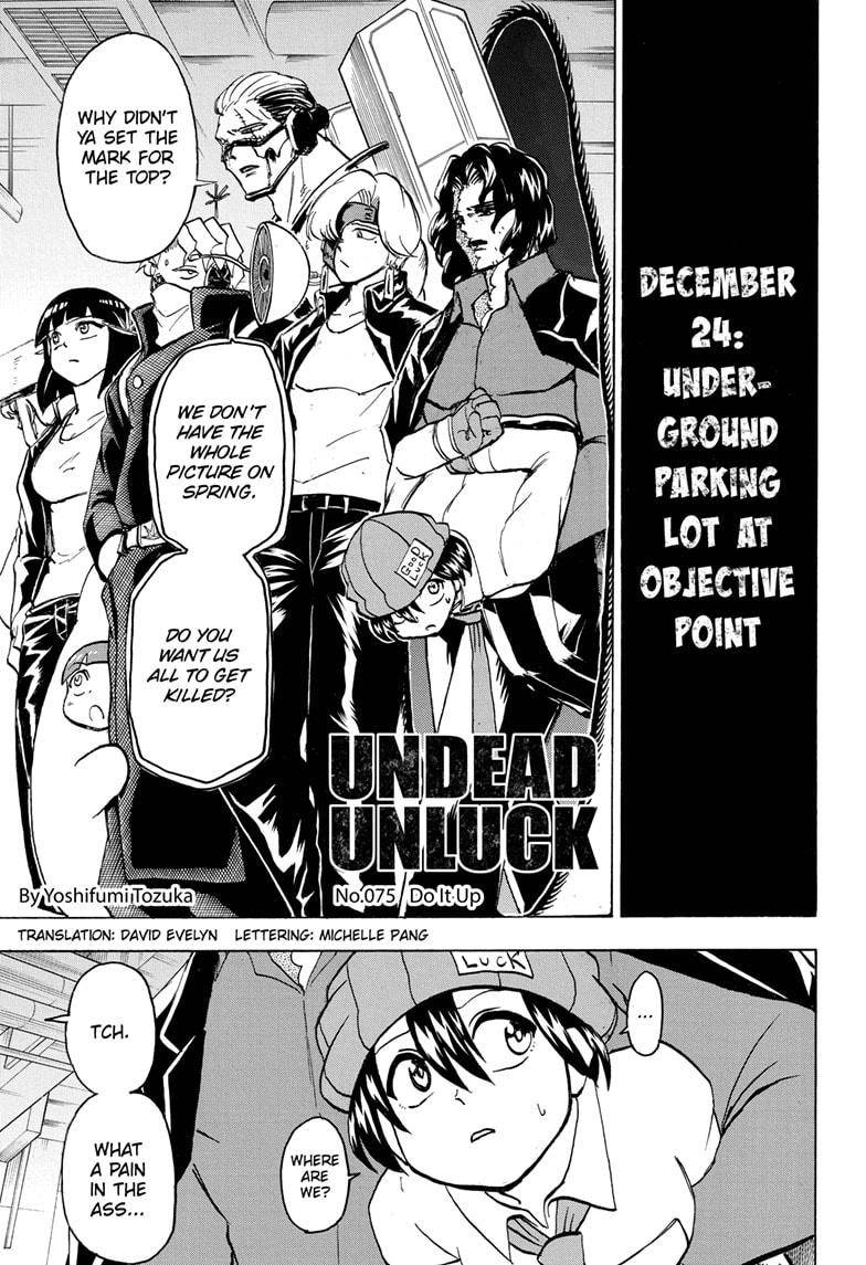 Undead Unluck chapter 75 page 1