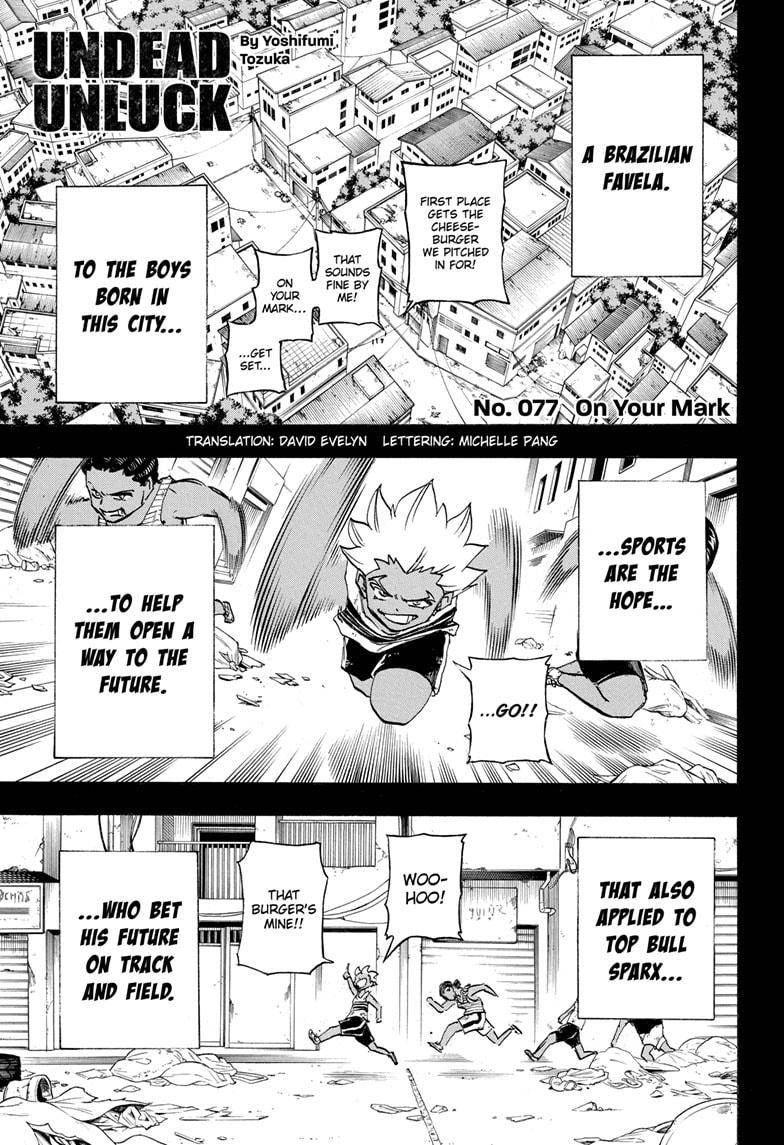 Undead Unluck chapter 77 page 1