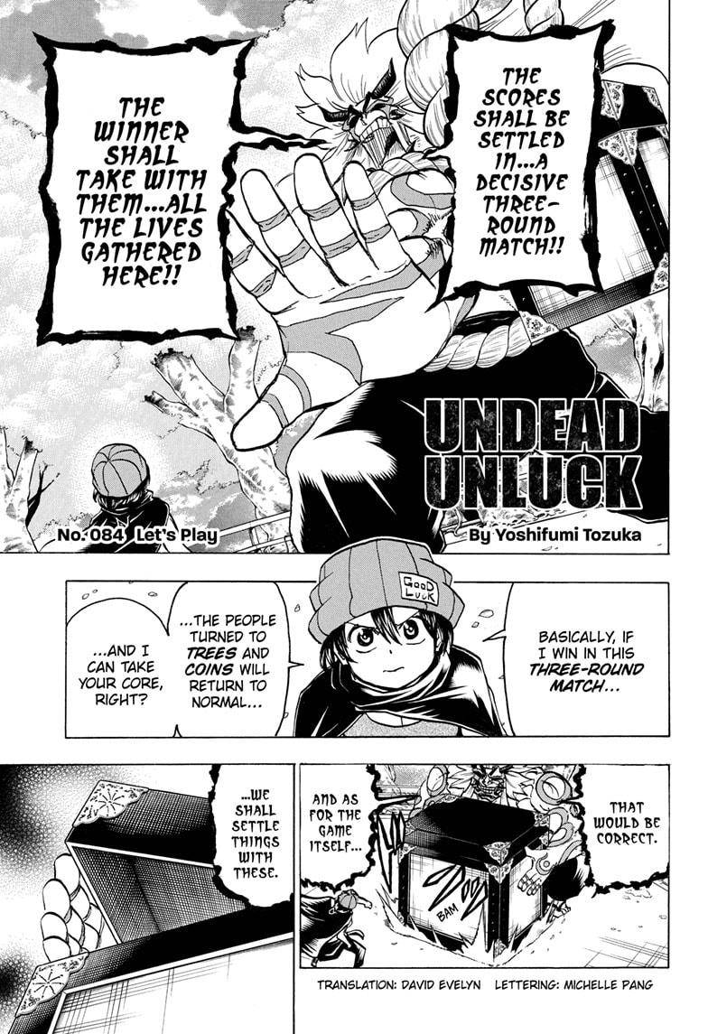 Undead Unluck chapter 84 page 1