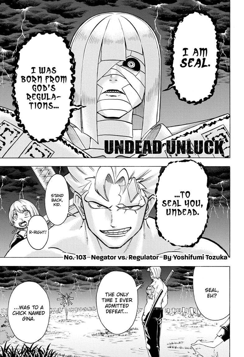 Undead Unluck chapter 103 page 1