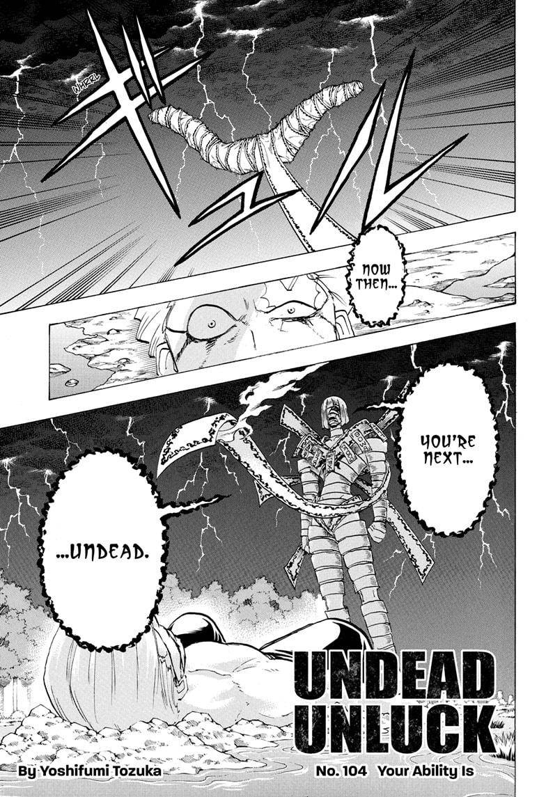 Undead Unluck chapter 104 page 1
