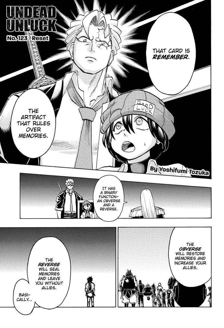 Undead Unluck chapter 123 page 1