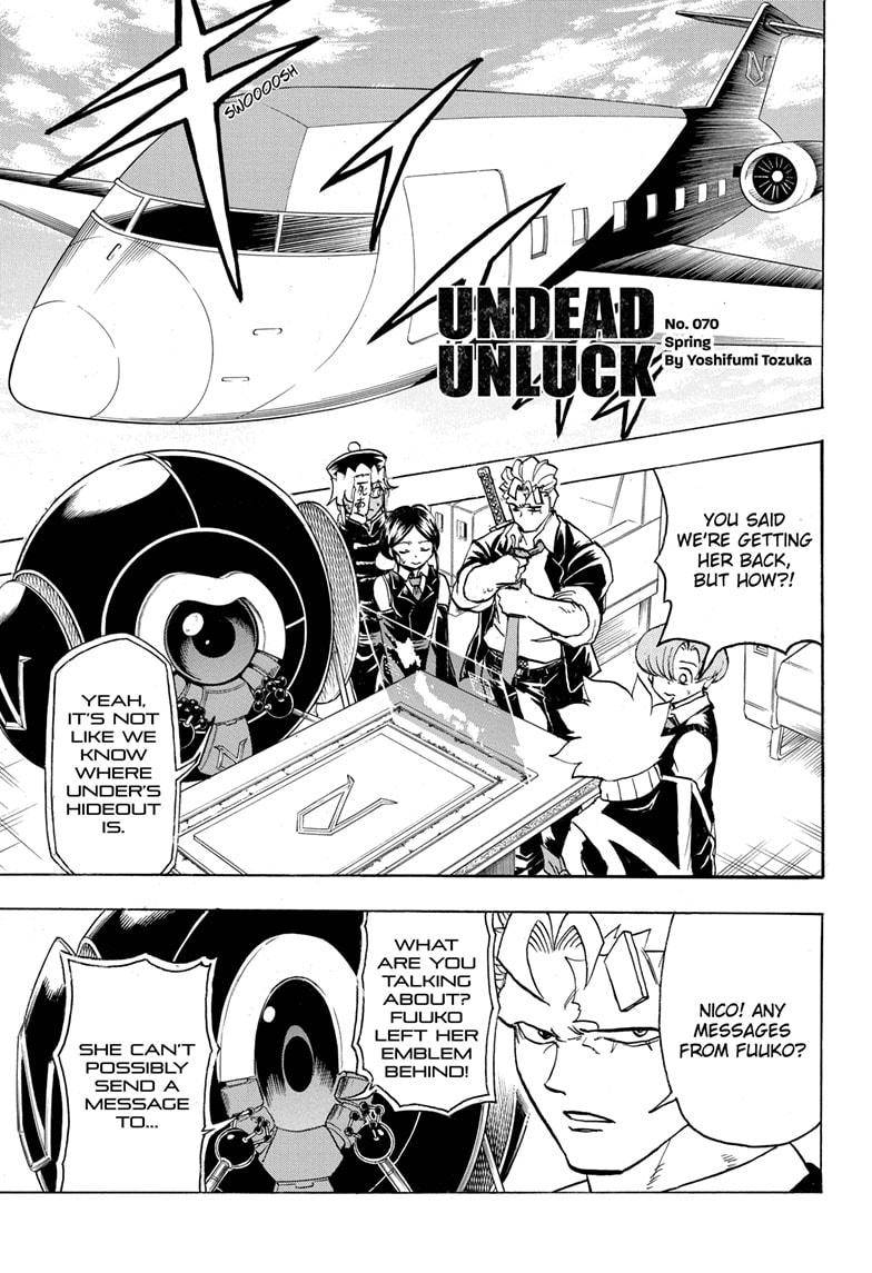 Undead Unluck chapter 70 page 1