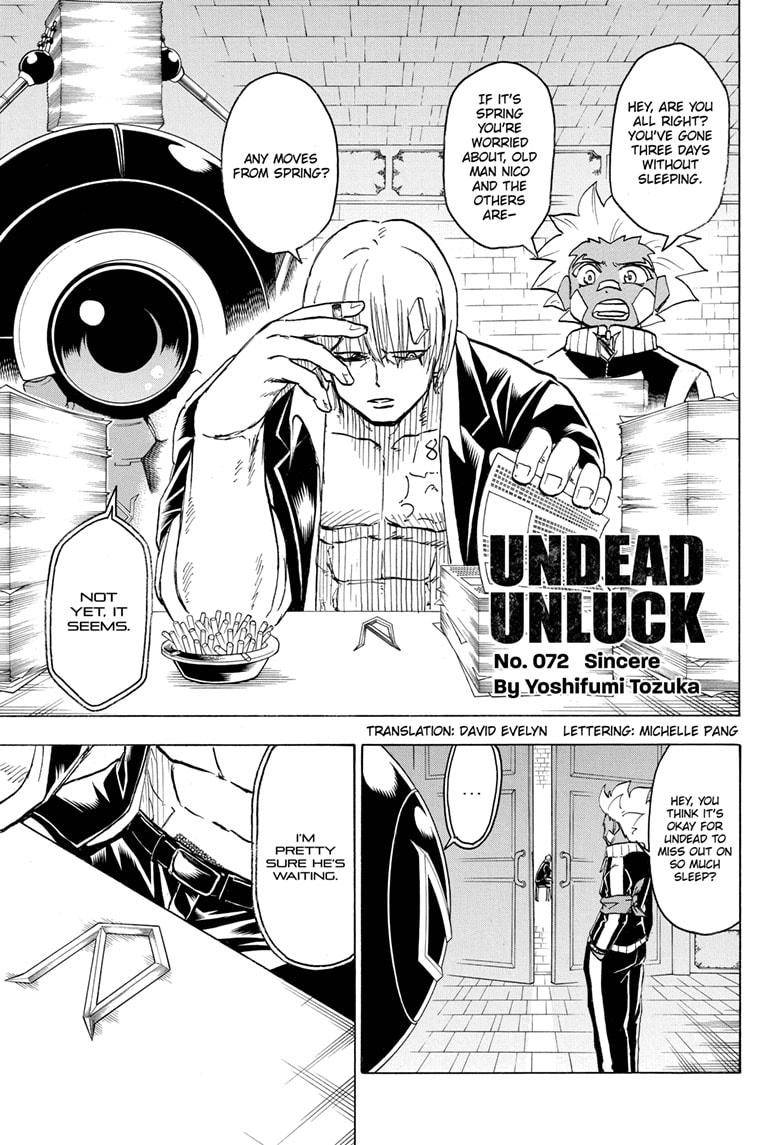 Undead Unluck chapter 72 page 1