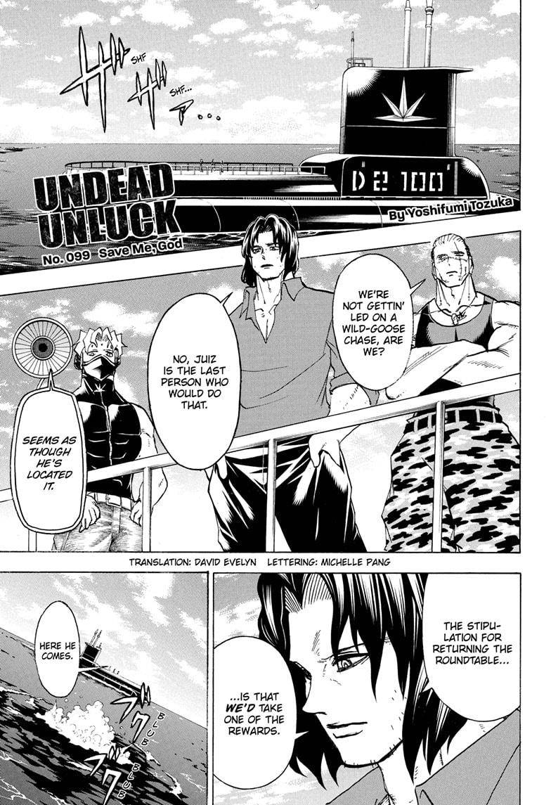 Undead Unluck chapter 99 page 1