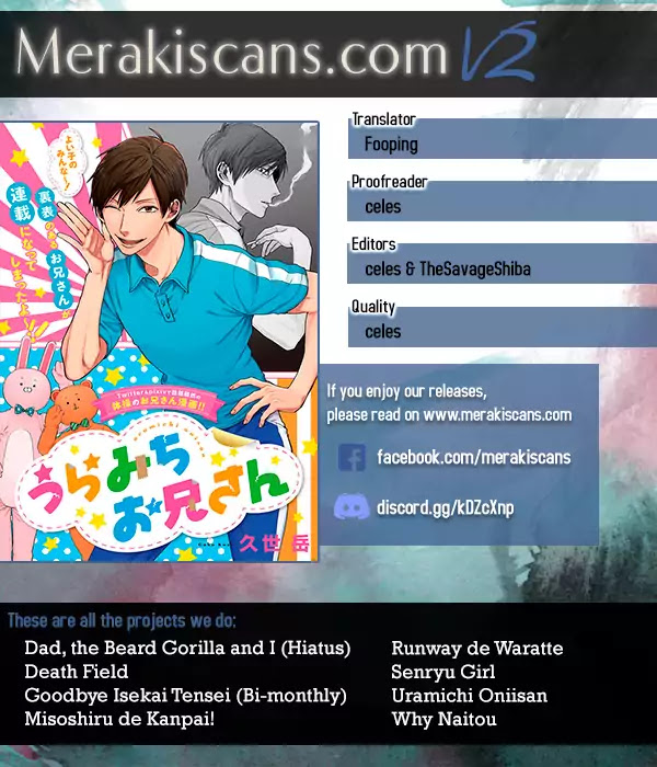 Uramichi Oniisan chapter 11 page 1