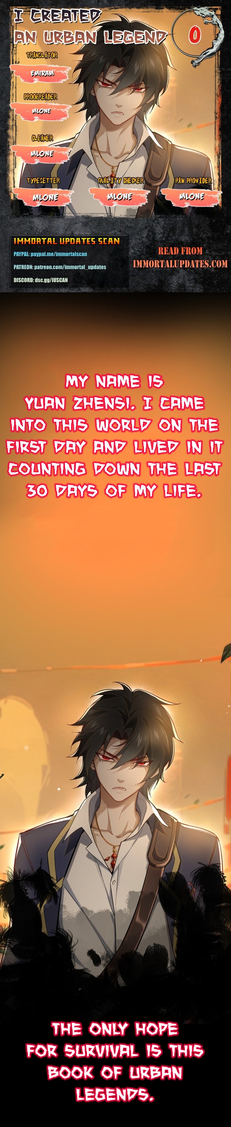 Urban Legend Maker chapter 0 page 1