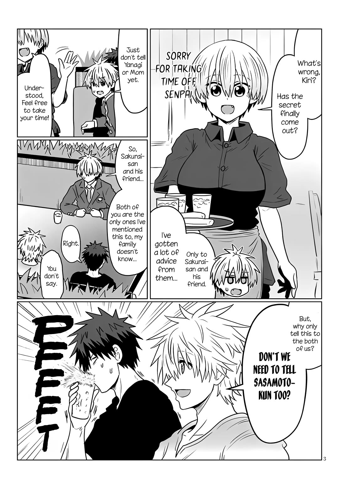 Uzaki-chan wa Asobitai! chapter 124 page 3