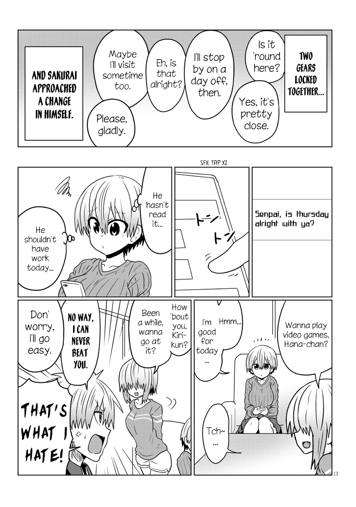 Uzaki-chan wa Asobitai! chapter 49 page 13