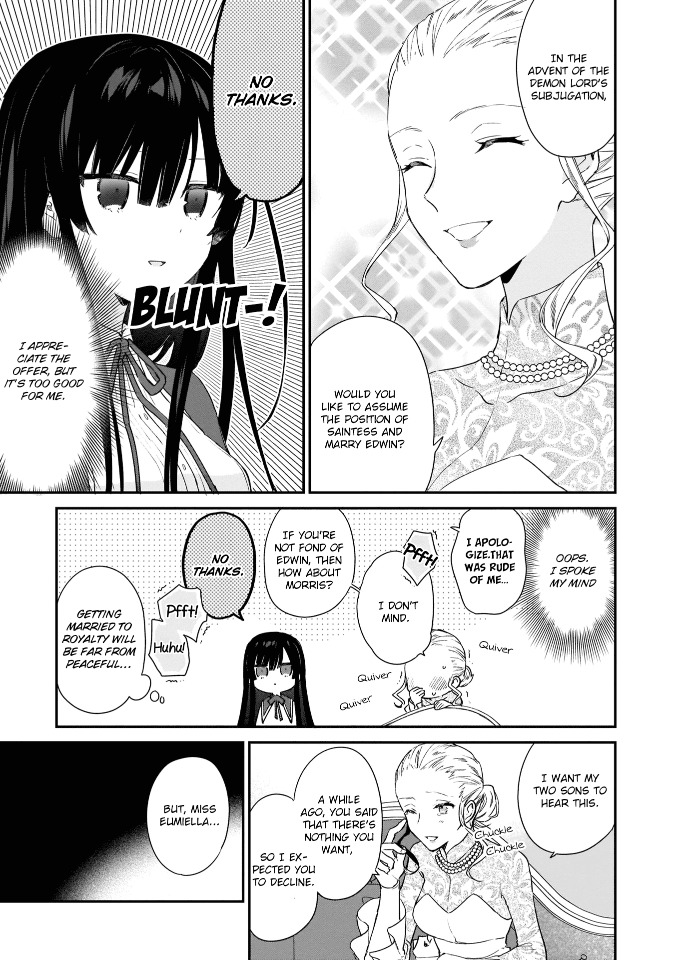 Villainess Level 99 ~I may be the Hidden Boss but I'm not the Demon Lord~ chapter 3 page 11